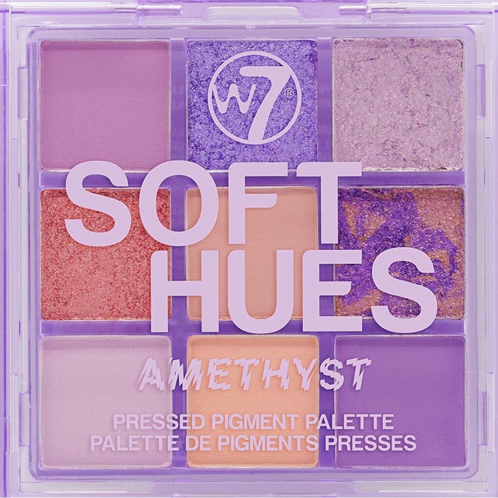W7 | Soft Hues Pressed Pigment Palette | Colorway: Amethyst |